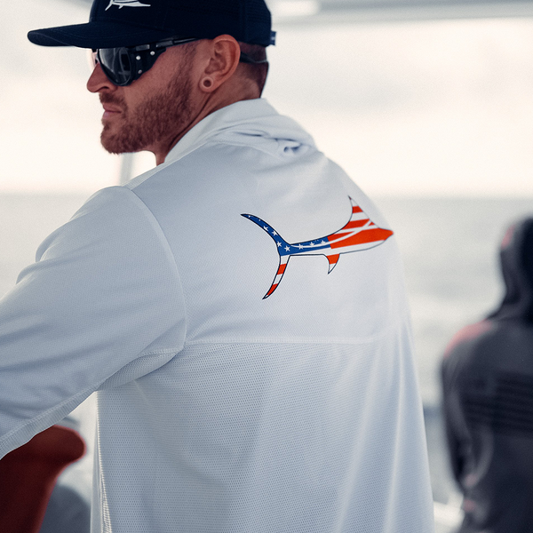 USA Billfish Hooded Long Sleeve